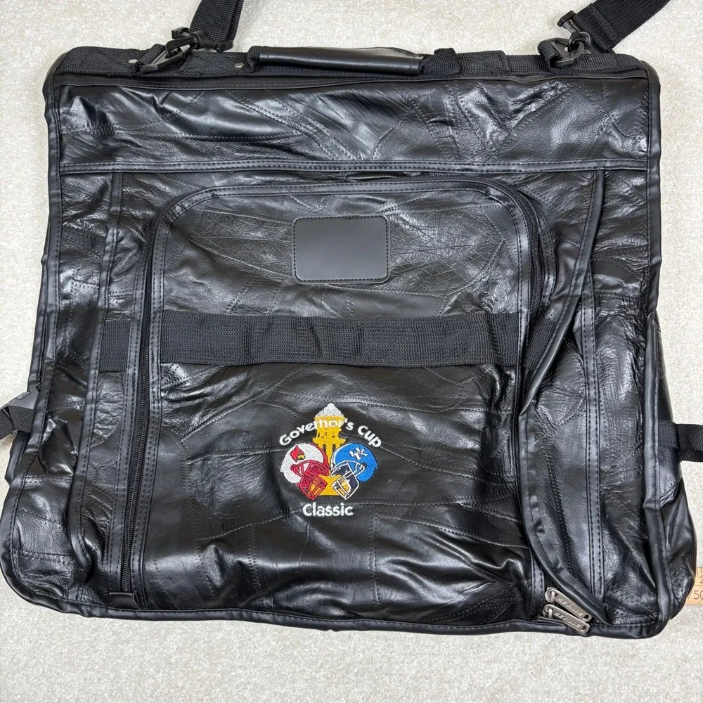 Governor's Cup Classic Garment‎ Bag Black Leather Kentucky Louisville Football